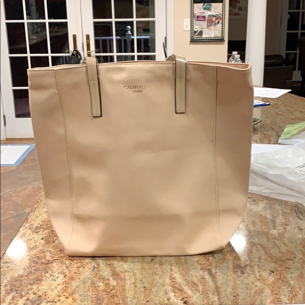 Calvin Klein light pink tote